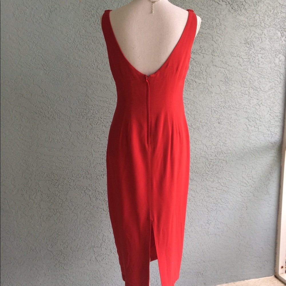 Vintage Red beaded Bellario jacket and dress.